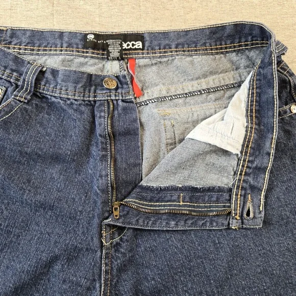 Mecca Men's Shorts High Rise Wide Leg Button Back Pockets 40" Waist 15" Inseam - Picture 5 of 12